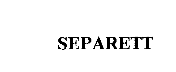  SEPARETT