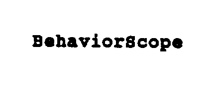 Trademark Logo BEHAVIORSCOPE