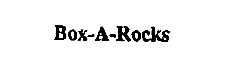 Trademark Logo BOX-A-ROCKS