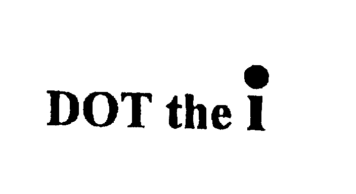 Trademark Logo DOT THE I