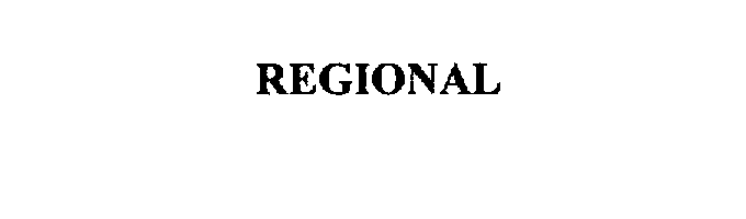 Trademark Logo REGIONAL