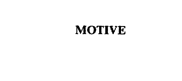 Trademark Logo MOTIVE