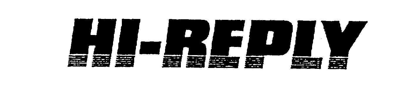 Trademark Logo HI-REPLY