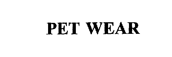 Trademark Logo PET WEAR