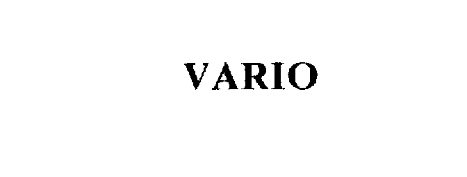 Trademark Logo VARIO
