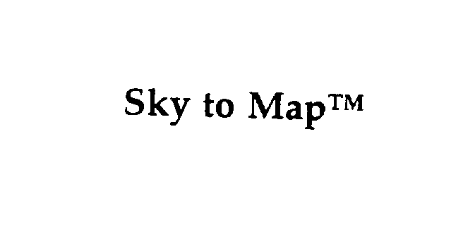Trademark Logo SKY TO MAP