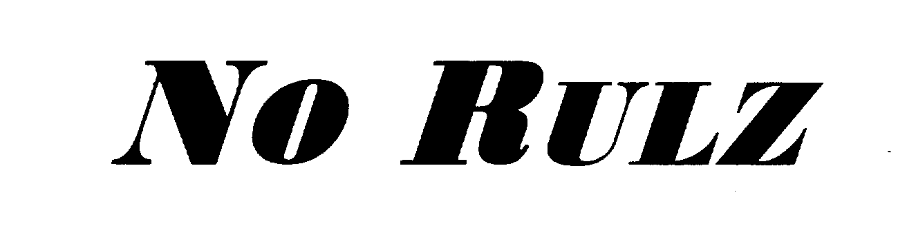Trademark Logo NO RULZ