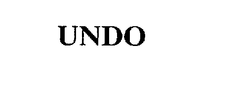 Trademark Logo UNDO