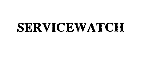 Trademark Logo SERVICEWATCH