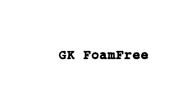 Trademark Logo GK FOAMFREE