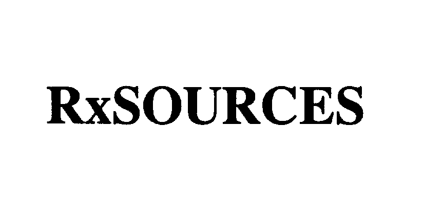 Trademark Logo RXSOURCES