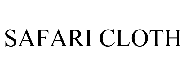 Trademark Logo SAFARI CLOTH