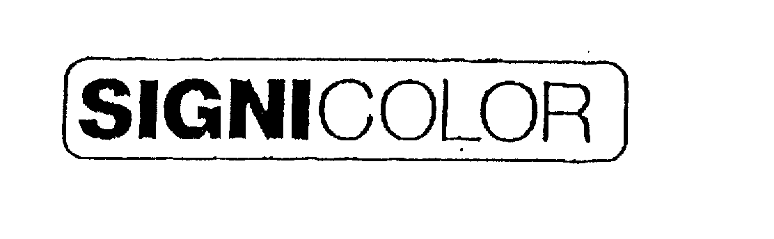 Trademark Logo SIGNICOLOR
