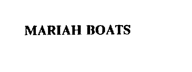  MARIAH BOATS