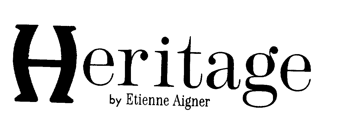 Trademark Logo HERITAGE BY ETIENNE AIGNER