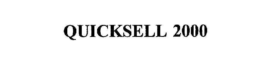 Trademark Logo QUICKSELL 2000