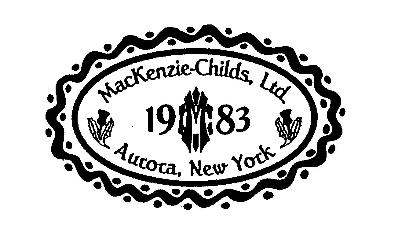  MACKENZIE-CHILDS, LTD. 1983 AURORA, NEW YORK