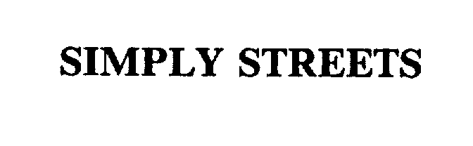 Trademark Logo SIMPLY STREETS