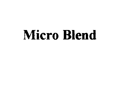 Trademark Logo MICRO BLEND
