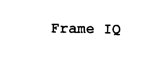 Trademark Logo FRAME IQ