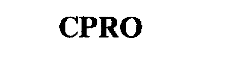 Trademark Logo CPRO