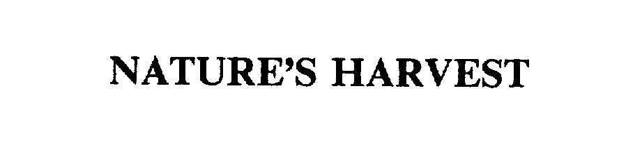 Trademark Logo NATURE'S HARVEST