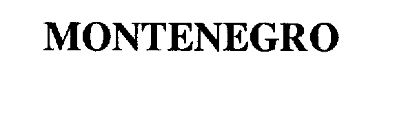 Trademark Logo MONTENEGRO