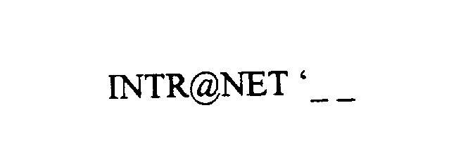 Trademark Logo INTR@NET'