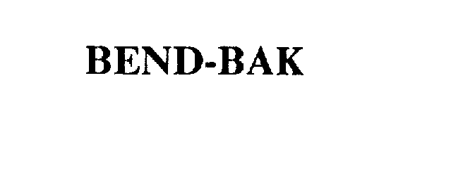 Trademark Logo BEND-BAK