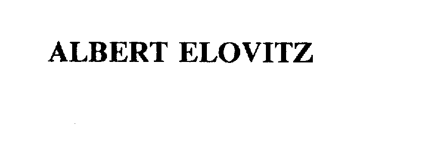  ALBERT ELOVITZ