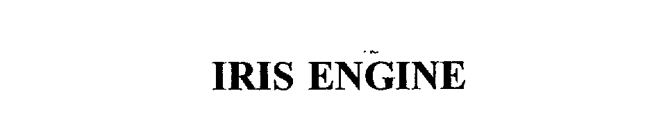Trademark Logo IRIS ENGINE