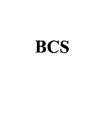 Trademark Logo BCS