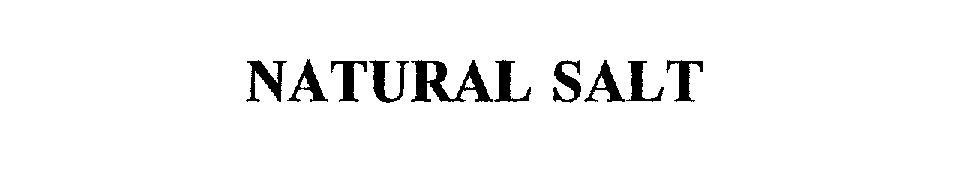 Trademark Logo NATURAL SALT
