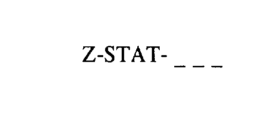 Trademark Logo Z-STAT-