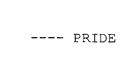 Trademark Logo PRIDE
