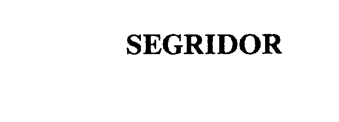 Trademark Logo SEGRIDOR