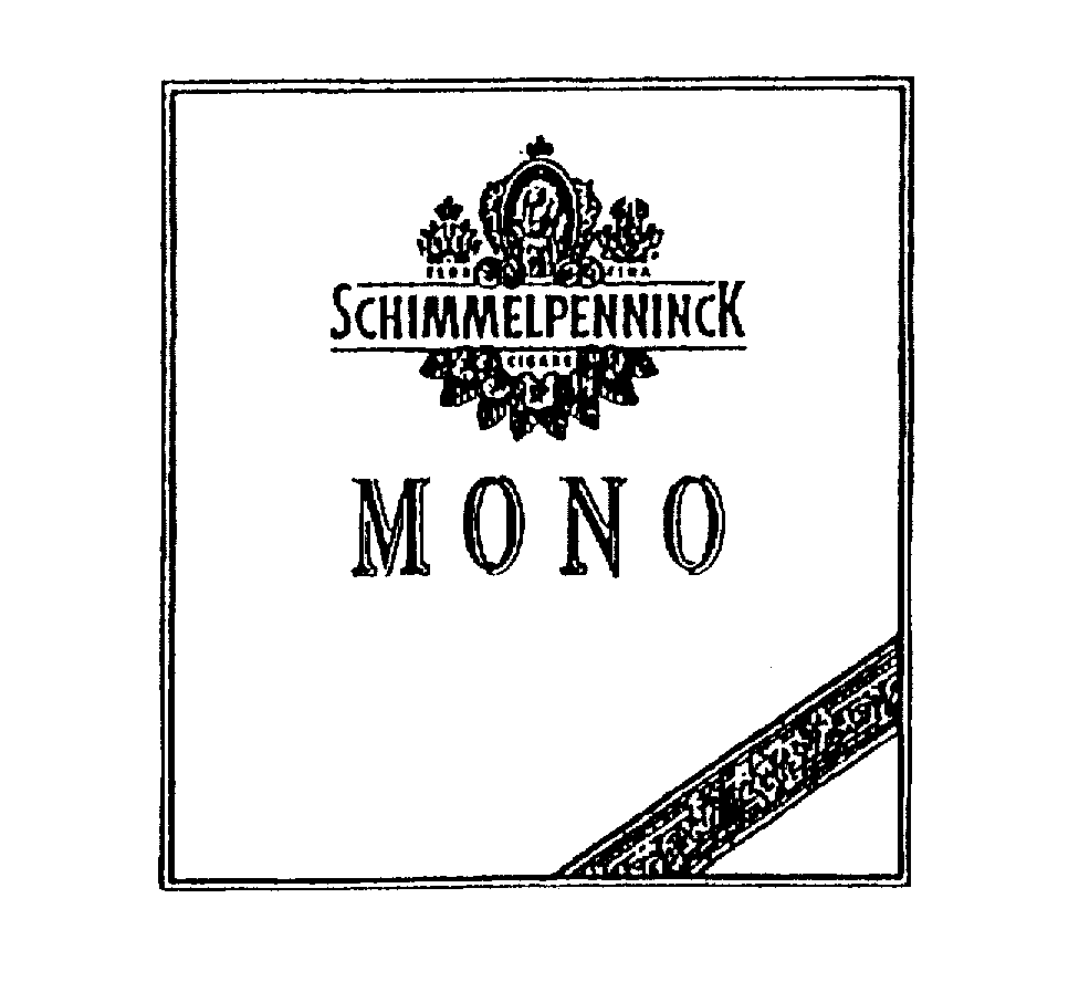 Trademark Logo SCHIMMELPENNINCK FLOA FINA CIGARS MONO