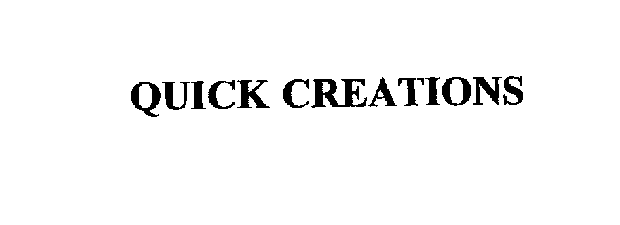 Trademark Logo QUICK CREATIONS