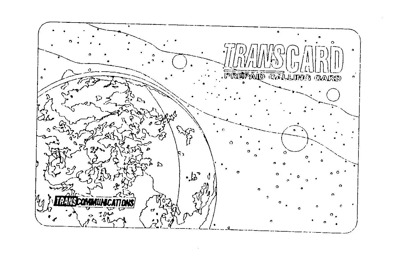 Trademark Logo TRANSCARD PREPAID CALLING CARD TRANSCOMMUNICATIONS