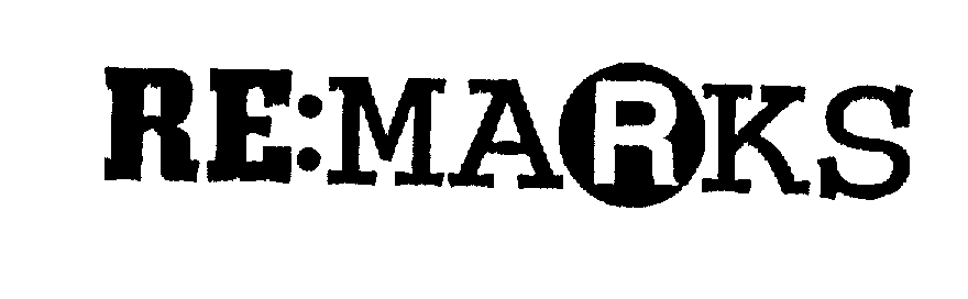 Trademark Logo RE:MARKS