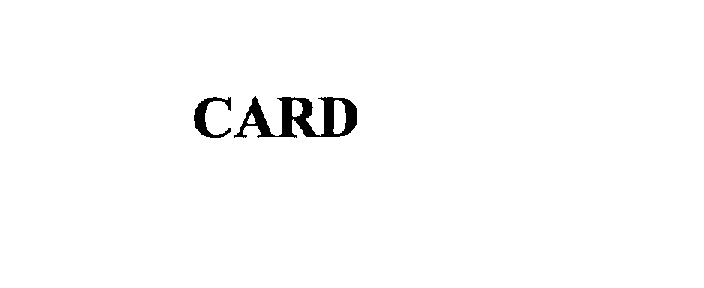 Trademark Logo CARD