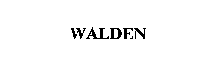 Trademark Logo WALDEN