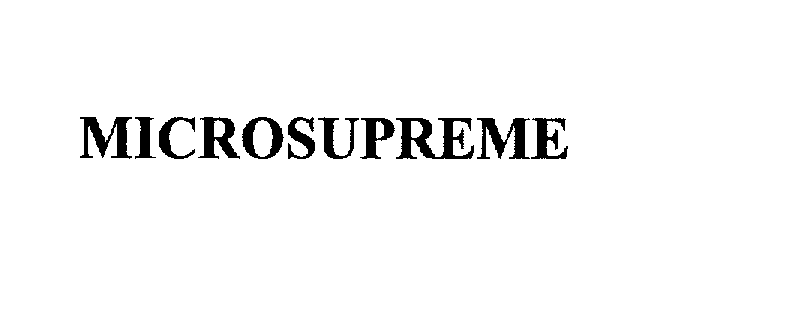 Trademark Logo MICROSUPREME