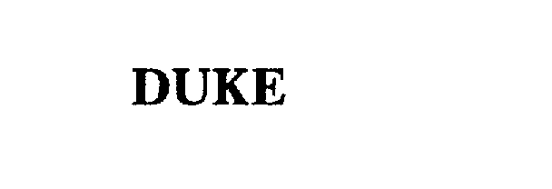 Trademark Logo DUKE
