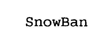 Trademark Logo SNOWBAN