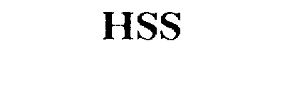 Trademark Logo HSS