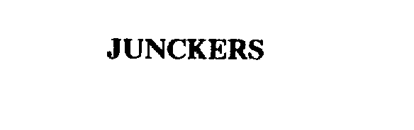 Trademark Logo JUNCKERS
