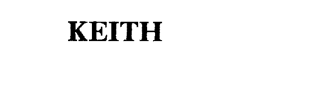 Trademark Logo KEITH
