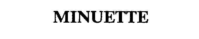 Trademark Logo MINUETTE