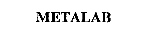 Trademark Logo METALAB